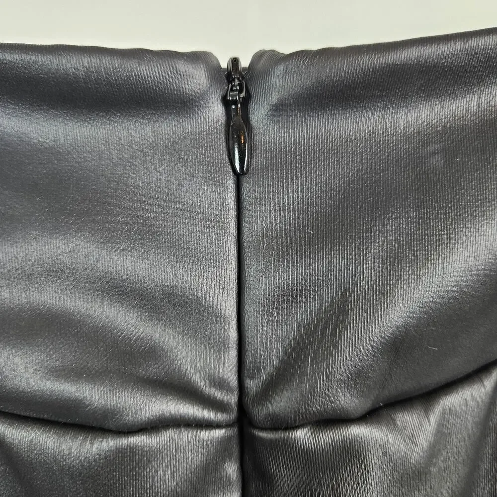 Skims Faux Leather Skirt Swim‎ Cover-Up Long Black | Women's XL | MINOR FLAWS